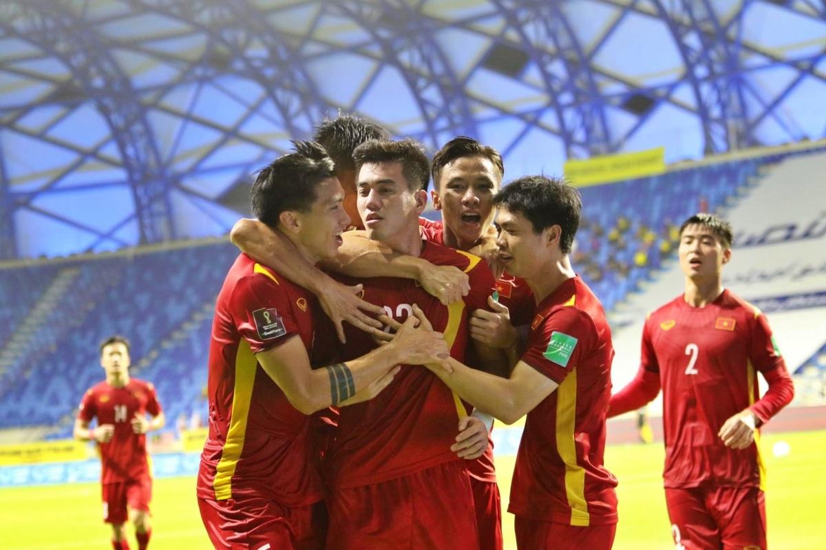 ĐT Việt Nam luyện tập chuẩn bị cho World Cup 2022