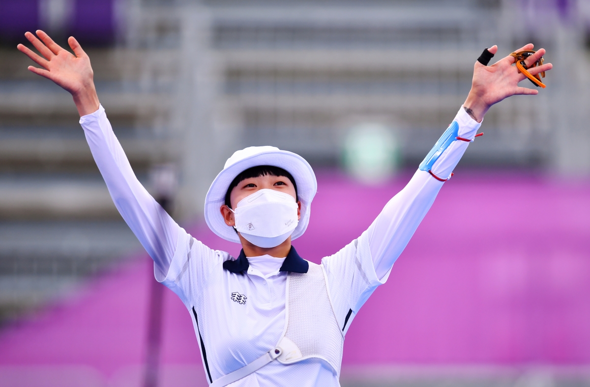 Cung thủ An San giành 3 Huy chương vàng ở Olympic Tokyo 2020
